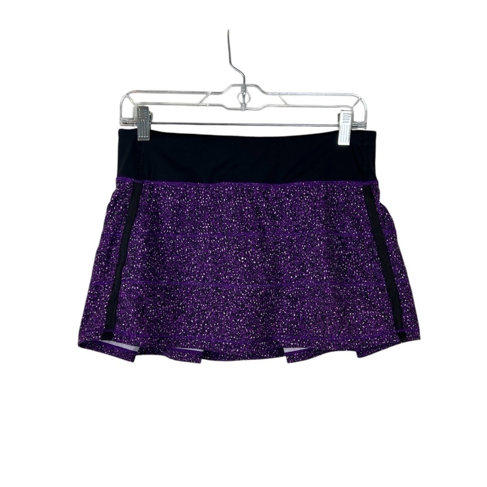 Lululemon Pace Rival Flashback Static Violet Black Skirt